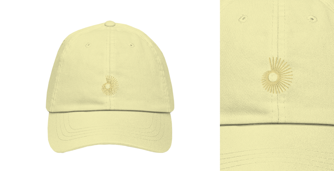  Cap, pastel lemon 
