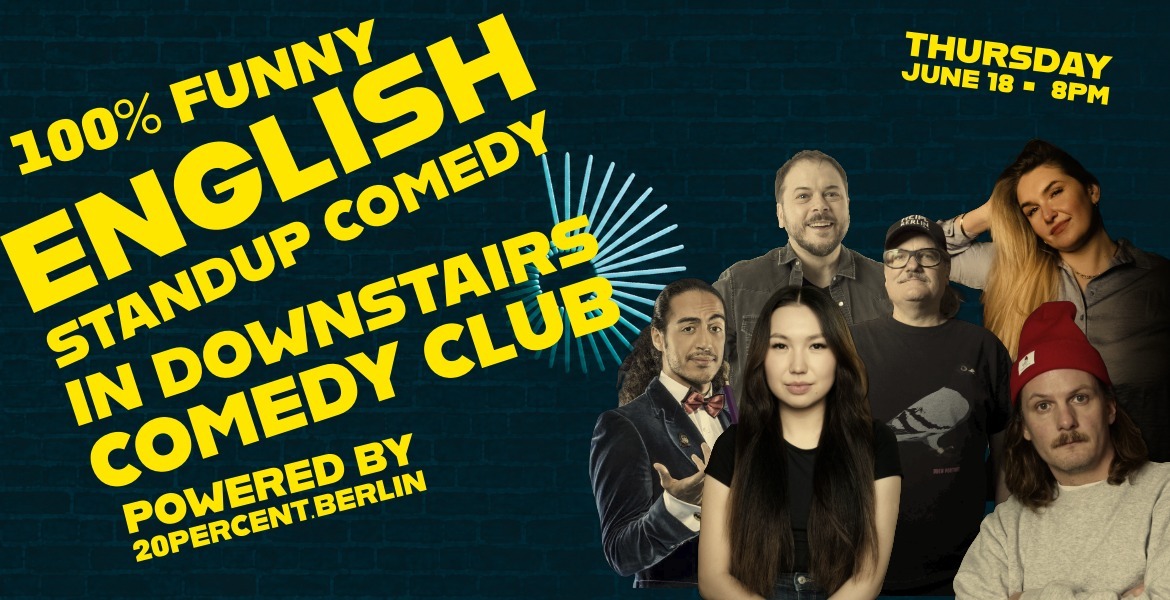 Tickets 🇬🇧 DOWNSTAIRS Comedy – English Stand Up Show,  in Berlin